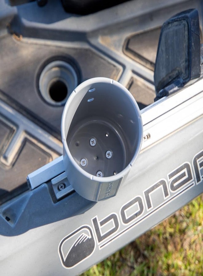 YakAttack MultiMount Cup Holder - Battleship Grey | Track Mount Drink Holder for Kayaks & Boats | Compatible with GearTrac & MightyMount | Secure & Versatile | Made in The USA - Image 3